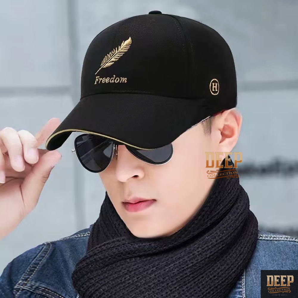 Topi Baseball Pria / Wanita Casual Kekinian | Topi Hitam Keren Cowok / Cewek | Casual Baseball Cap I