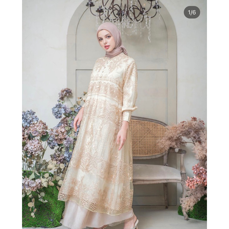liora midi dress heaven lights