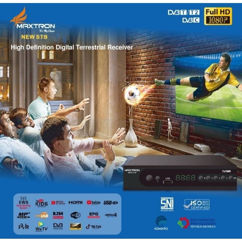 Set Top Box Maxtron Digital DVB-T2 Full HD MAXTRON STB Murah