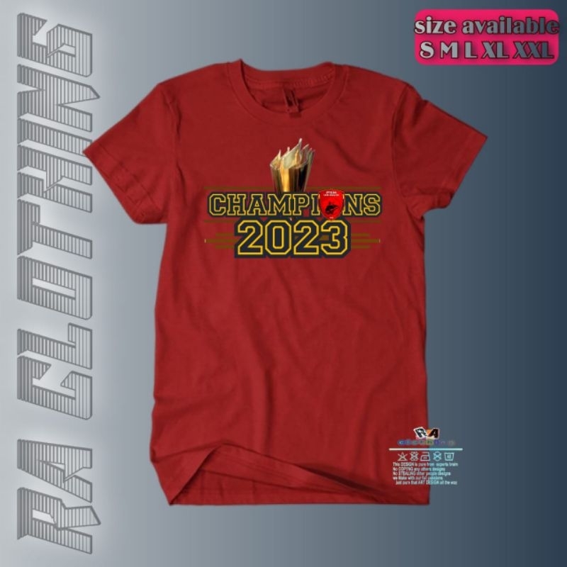 Kaos // PSM MAKASSAR CHAMPIONS 2023 //KAOS PSM MAKASSAR JUARA LIGA  1 2023 //Sablon DTF