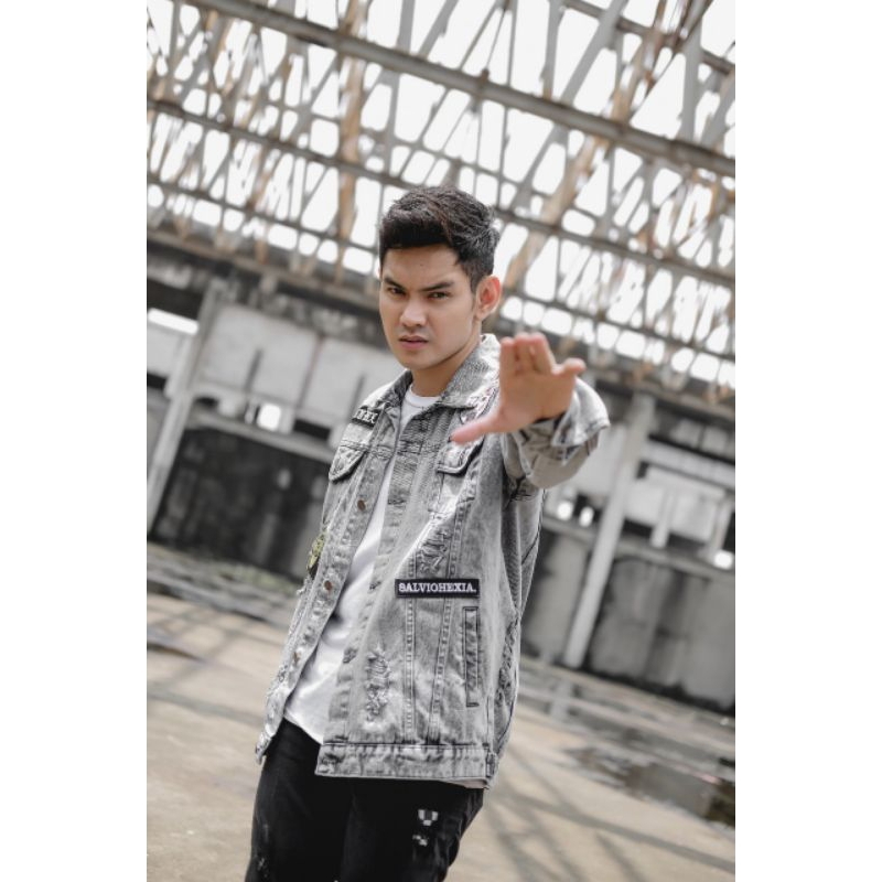JAKET DENIM JAKET JEANS PRIA JAKET SANWASH