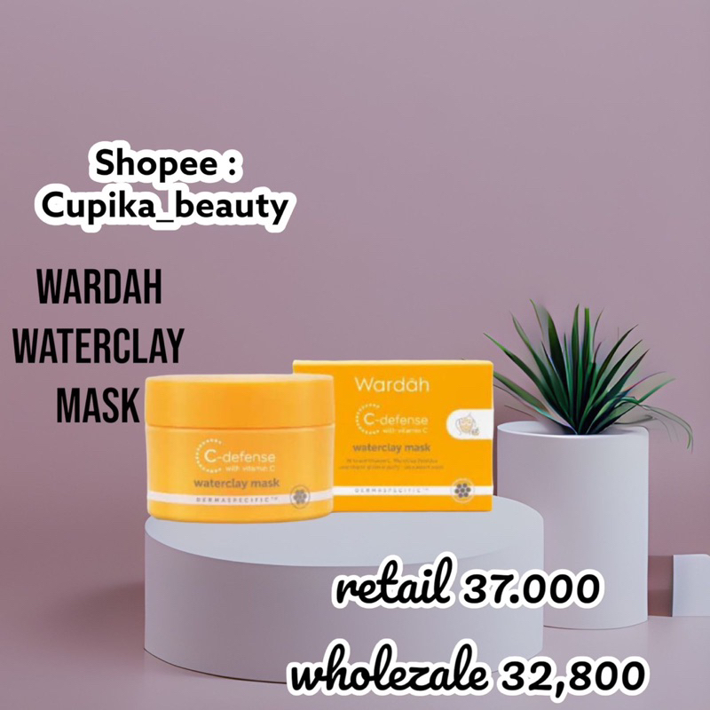 [ic] [ waterclay mask] wardah C defence waterclay mask || wardah clay mask C-defence 30gr