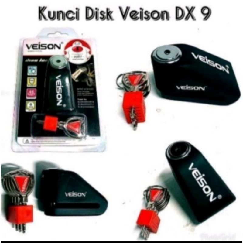 kunci disk gembok cakram Veison DX9 DX-9