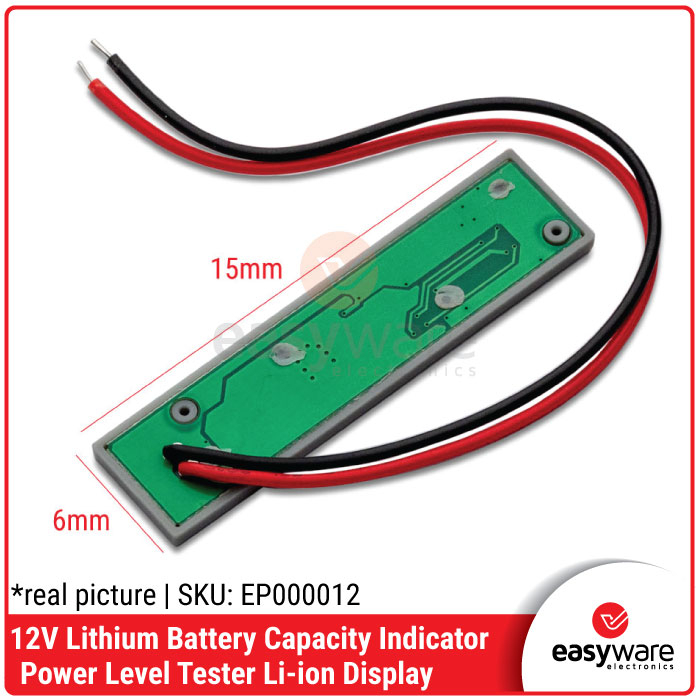 12V lithium battery capacity Tester display panel Electric power indicator board