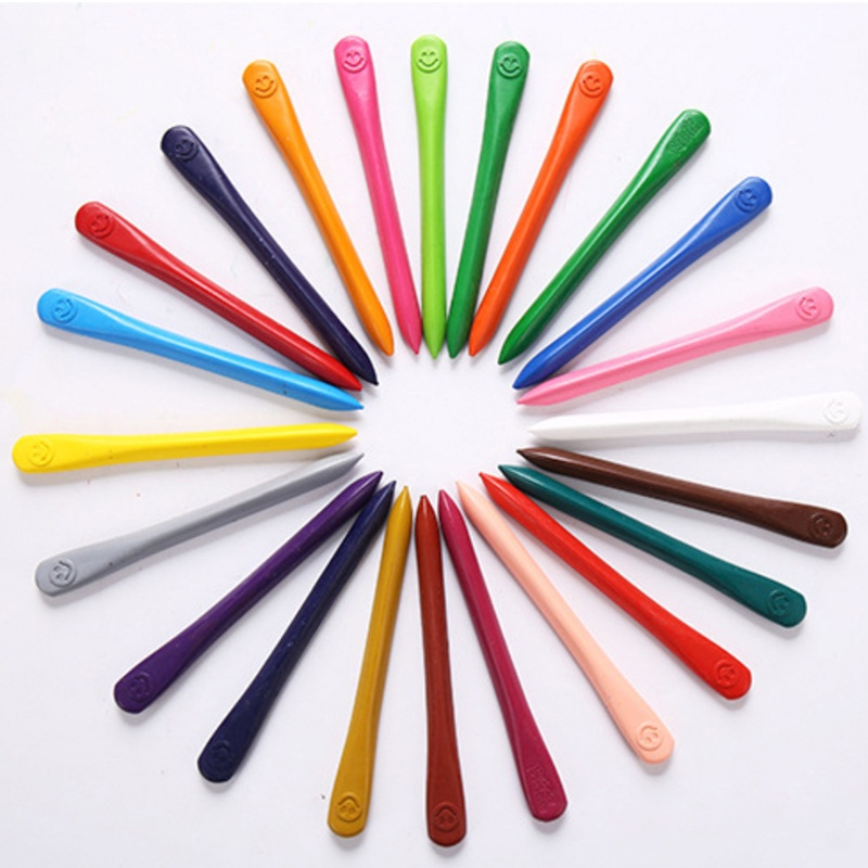 HIGH QUALITY Crayon Lab Non Toxic Crayon Triangular Crayon Lab Triangle Crayon Plastik Anti Kotor Tangan P75