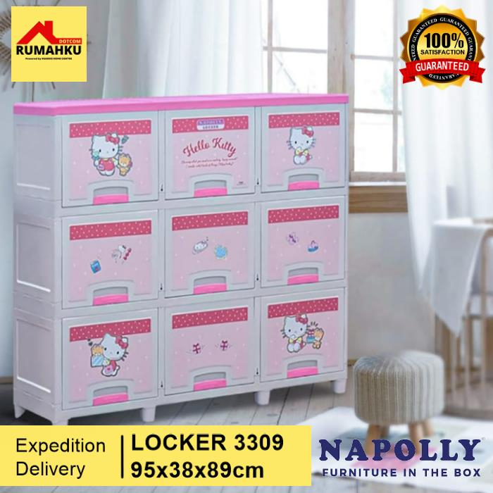 LACI SERBAGUNA - LEMARI PLASTIK NAPOLLY - RAK SERBAGUNA - LOKER PLASTIK 3026/39 - NAPOLLY