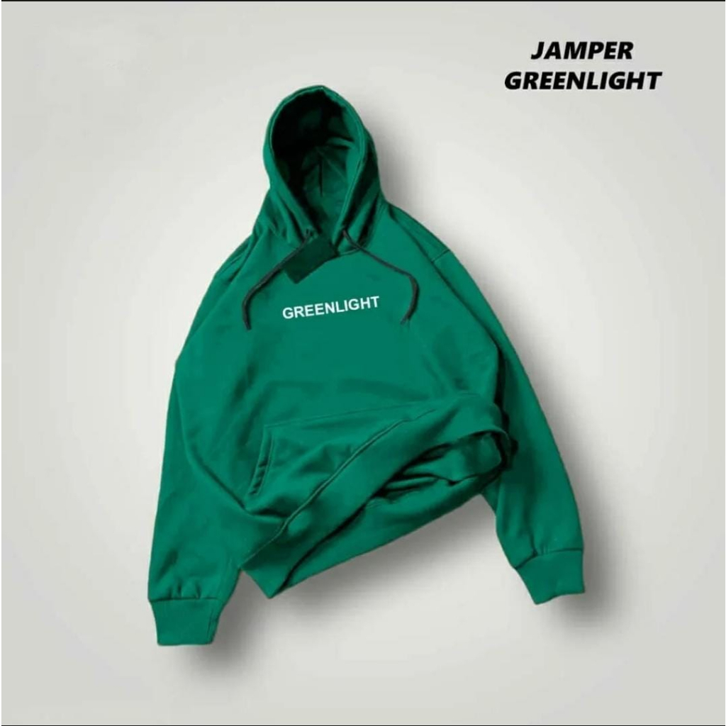 JAKET HOODIE GREENLIGHT ABBU LOGO PULL BORDIR PREMIUM DISTRO - SWEATER HOODIE JUMPER PRIA - WANITA MOTIP SIMPLE BAHAN TEBAL GRAMASI 280