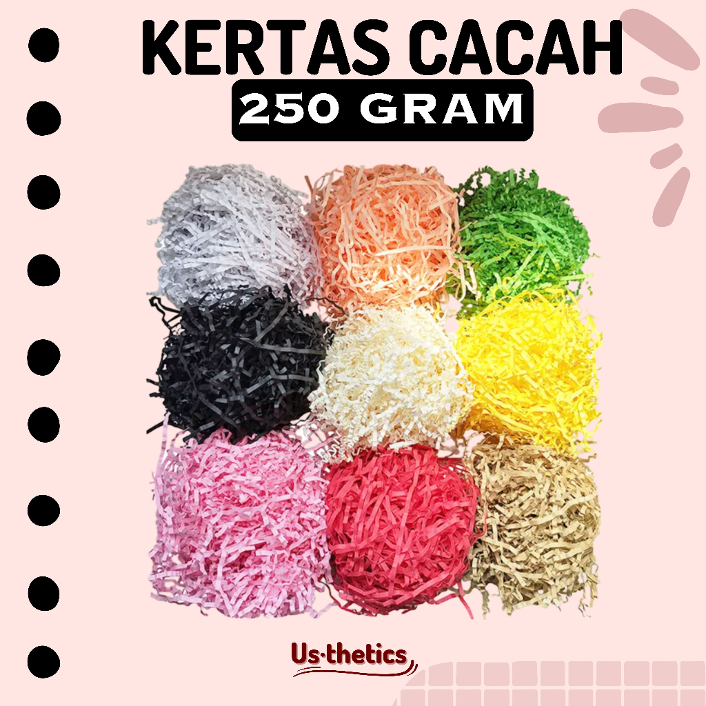 

(250gr) Kertas cacah shredded paper | box filler hampers gift kado decoration