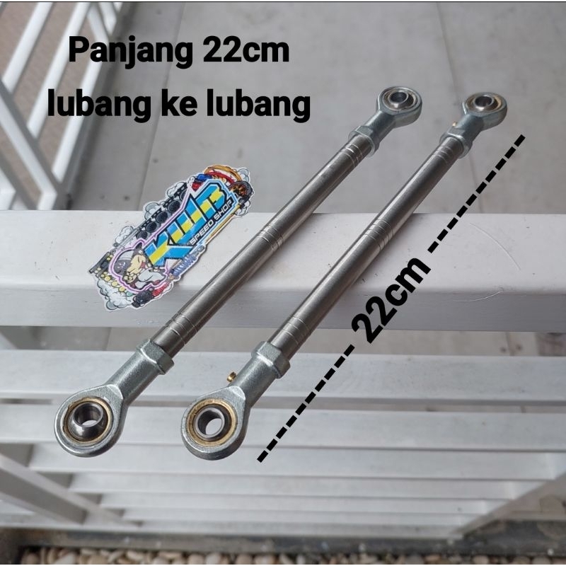 Standhub panjang 22cm stik rem panel rem penahan tromol belakang stainlis stainles panjang 22cm