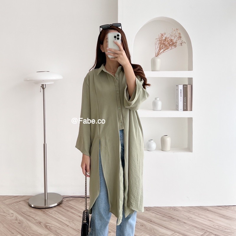 Lyra Tunik Crinkle Oversize Dress