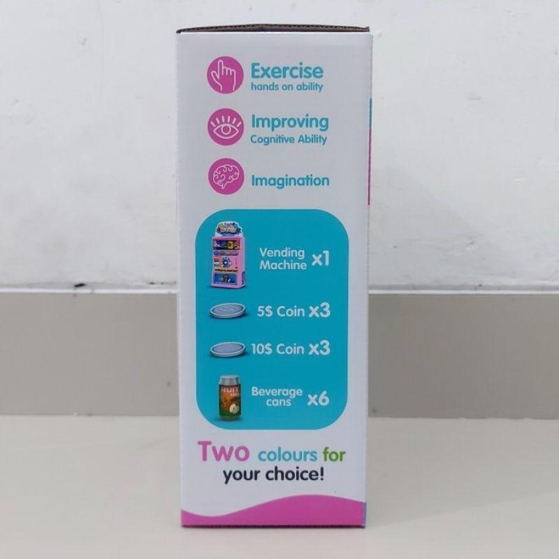 Mainan Vending Machine Baterai - Mesin Penjual Minuman Otomatis Anak Laki Perempuan