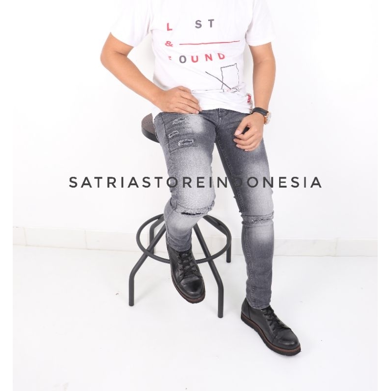 Celana Sobek Pria - Ripped Jeans pria, Celana Panjang Sobek Pria