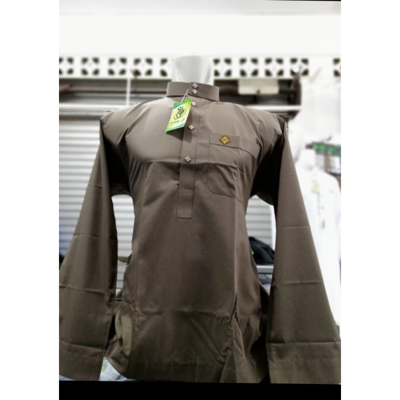Baju Koko Semi Gamis Al Raudah Warna Coksu/Baju Muslim Pria dewasa/Baju Koko piyama