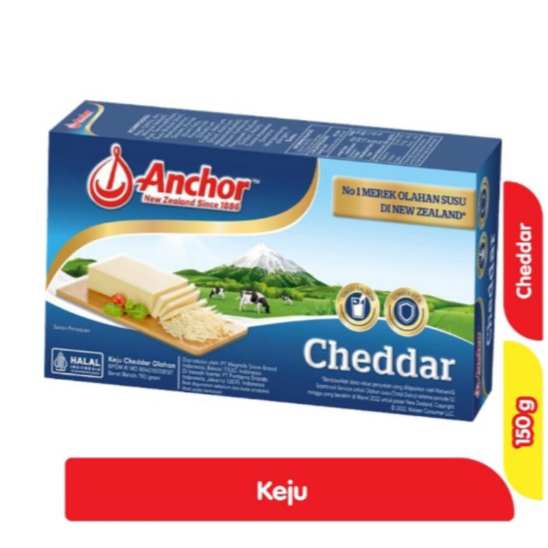 

Anchor Cheddar Cheese 150 gr MA qtppp