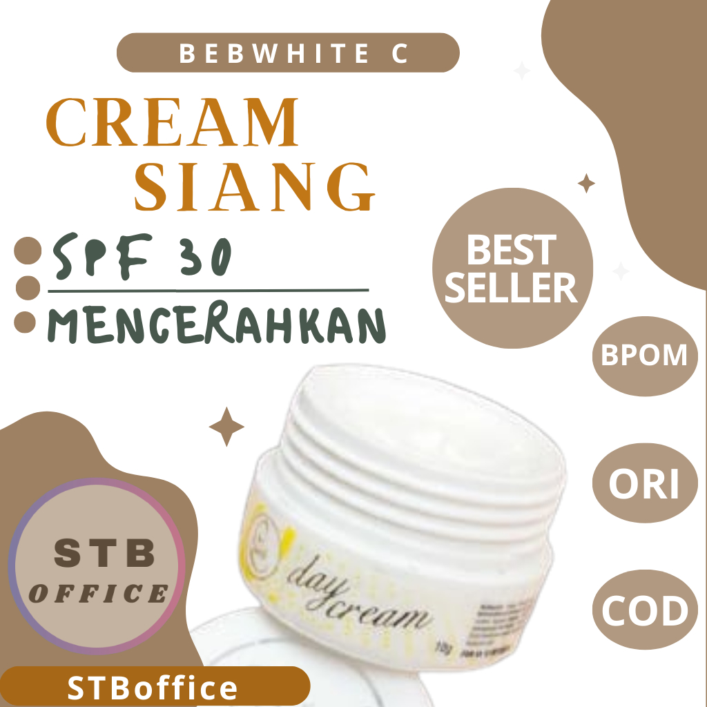 Day Cream Siang Bebwhite C BBC Mencerahkan Dan Merawat Kulit Kusam Akibat Sinar UV