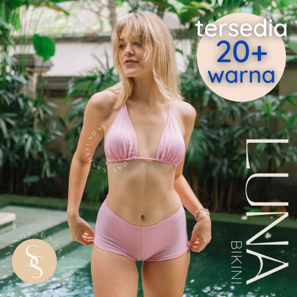 Bikini Set Segitiga Boxer | Bikini Pantai | Bikini Sexy | Bikini Boxer | Set Bikini | bikini celana 