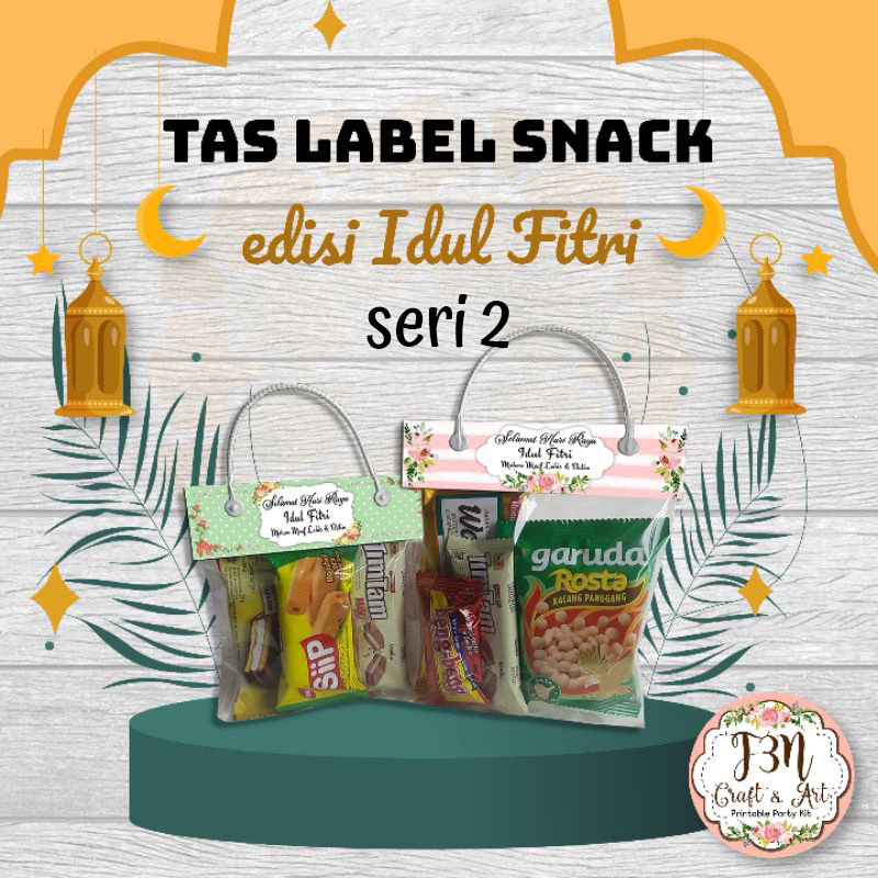 

Tas label snack / Bag Tag Edisi Idul Fitri / Lebaran seri 2