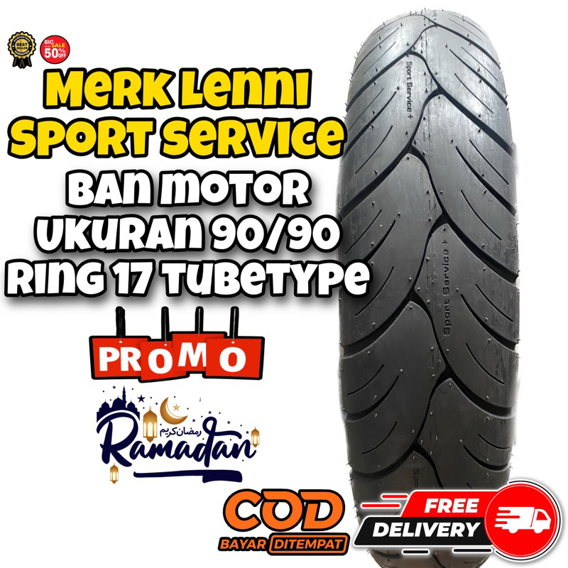 Ban Motor  90/90 r 17 merk Lenni Sport Service Tubetype