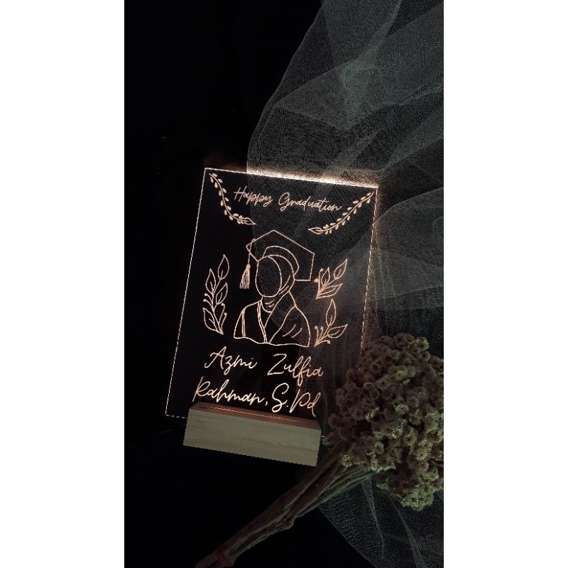 ACRYLIC GIFT GRADUATION HADIAH WISUDA GIFTBOX