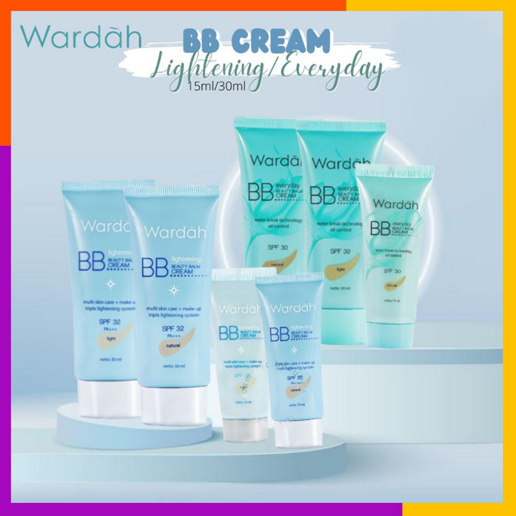 WARDAH Everyday &amp; Lightening BB Cream 15mL | Krim BB Wardah Light Natural