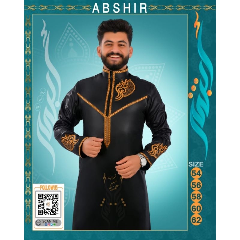 JUBAH AL HARAMAIN BORDIR JUBAH MOTIF BORDIR KEREN JUBAH PRIA DEWASA JUBAH DAFFAH AL HARAMAIN JUBAH M
