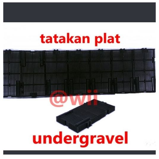 TATAKAN UNDERGRAVEL Aquarium Aquascape Plat Papan Under Gravel Filter