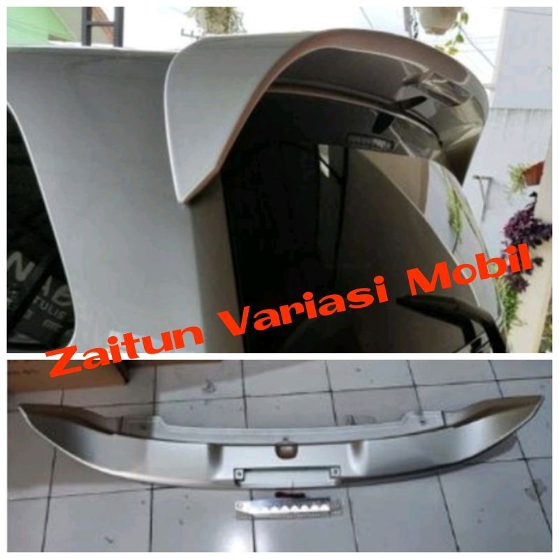 spoiler kijang inova innova luxury silver metalik (with lamp) 2005 2008 2010 2012 2014