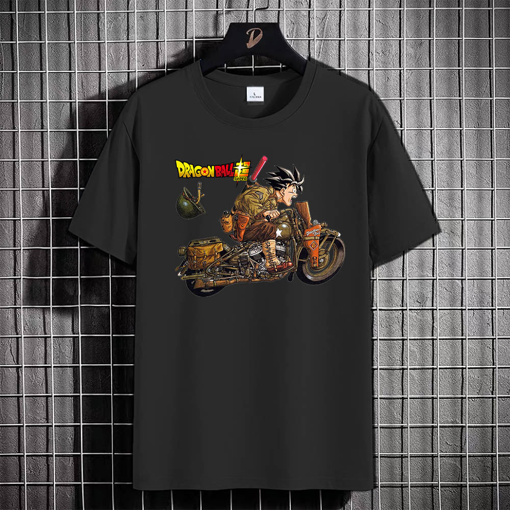 Kaos Tshirt Pria Baju GOHAN RIDE Distro Basic Lengan Pendek Cowok Kasual DTF