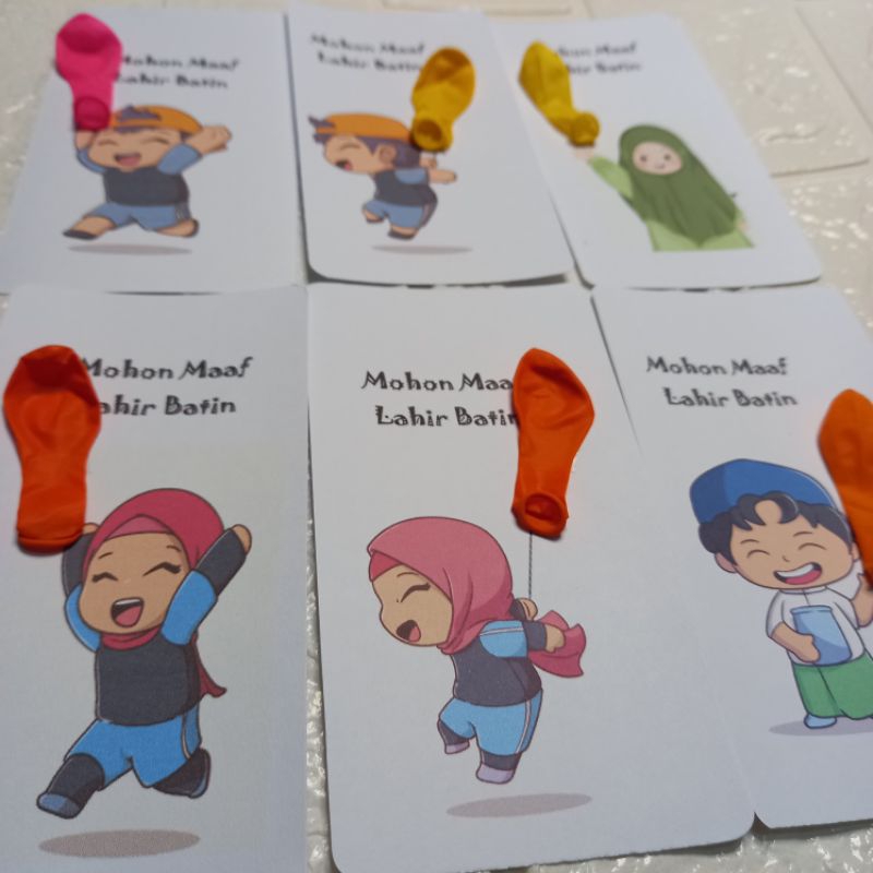 

Amplop lebaran balon isi 12 pcs, beli 5 free 1pack