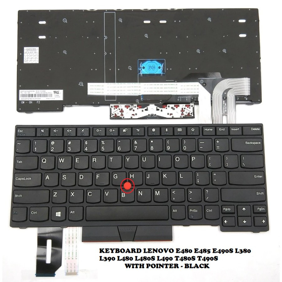 Keyboard Lenovo E480 E485 E490 E495 L380 L390 L480 R480 T480 L490 T490