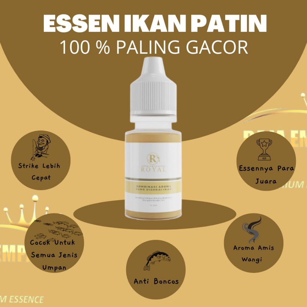 Raja Empang - 15 ml Essen Ikan Patin Royal Raja Empang, Essen Ikan Patin Liar dan Kolam, Essen Patin