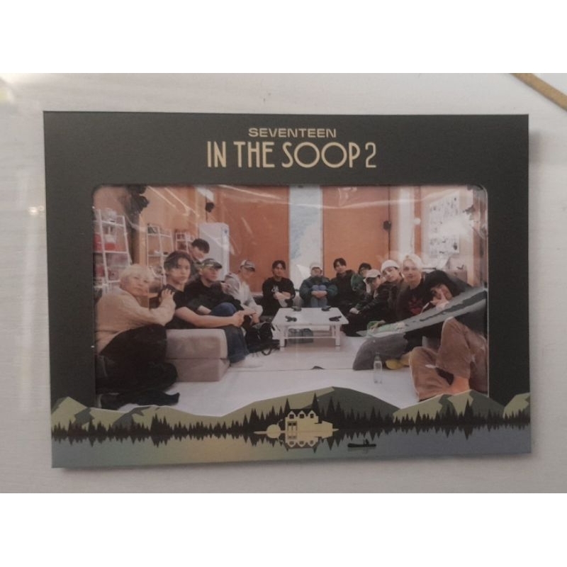 ready stock seventeen in the soop 2 vod benefit postcard and frame ot13 scoups jeonghan joshua woozi