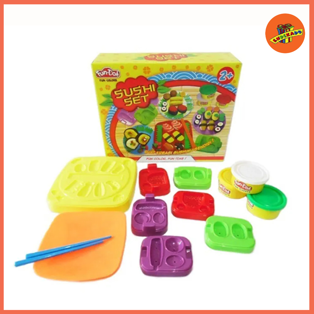 Fun Doh Sushi Set - Lilin Plastisin FunDoh Mainan Edukasi Anak