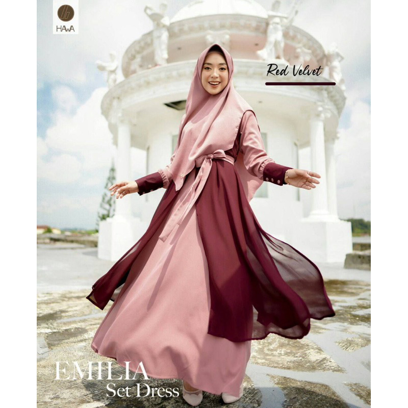Emilia Series, Gamis Set Emilia ori by Hawa