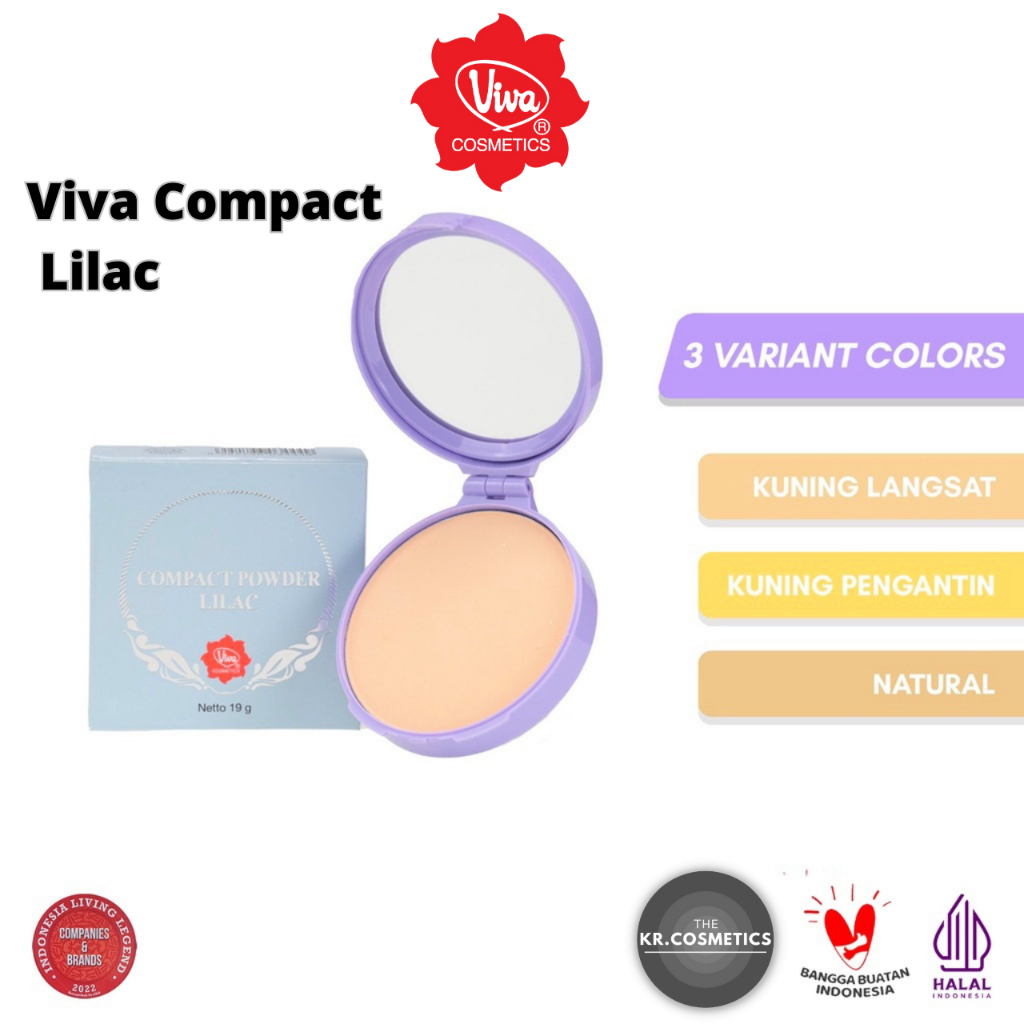 VIVA compact lilac bedak padat ungu 19 gr