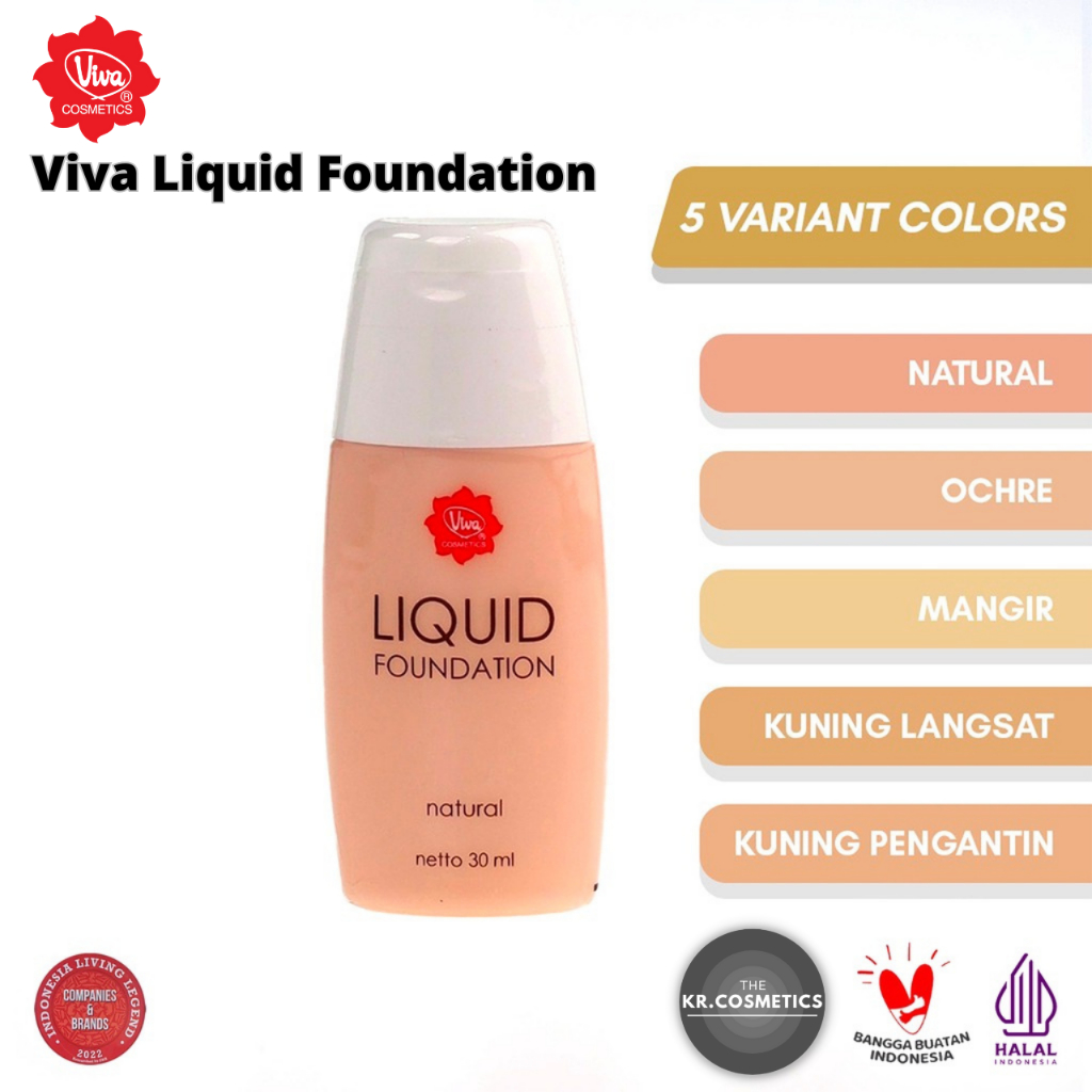 Viva Liquid Foundation With Bengkuang Ekstrak 30 gr