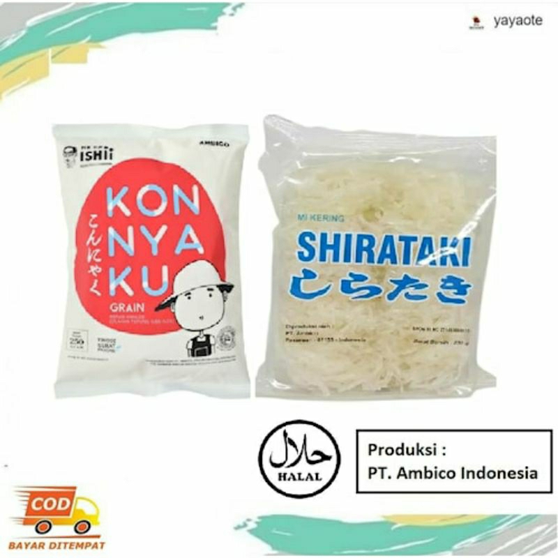 

Paket Shirataki Beras Shirataki 250 Gr dan Mie Kering 250 Gr