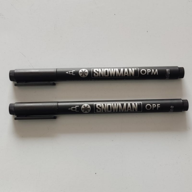 

(COD) Spidol Snowman Permanen OHP OPM / OPF Hitam