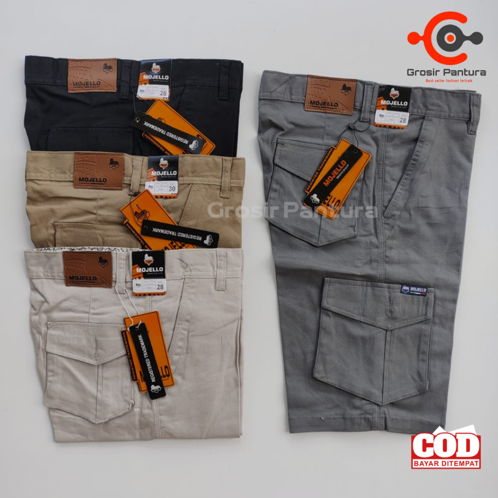 Celana Pendek Pria Cargo Distro Army Jumbo Bahan Katun Chino Terbaru