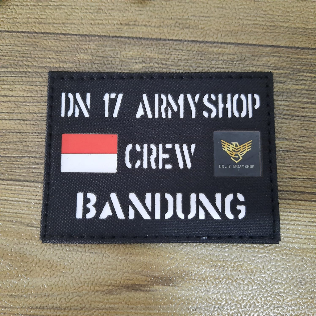 Custom Nama / Logo Patch Laser Free Design Min.3pcs