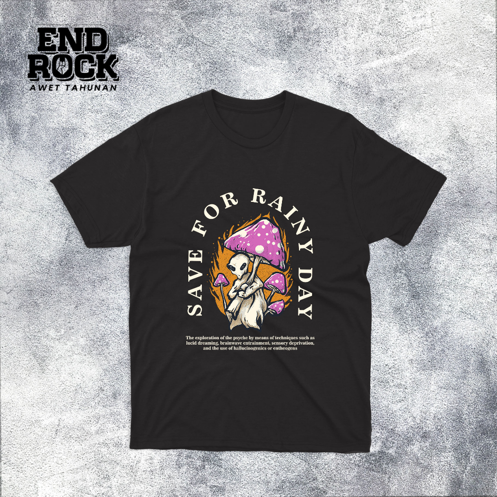 Kaos Distro Original Endrock Tema Save Rainy DTFS136