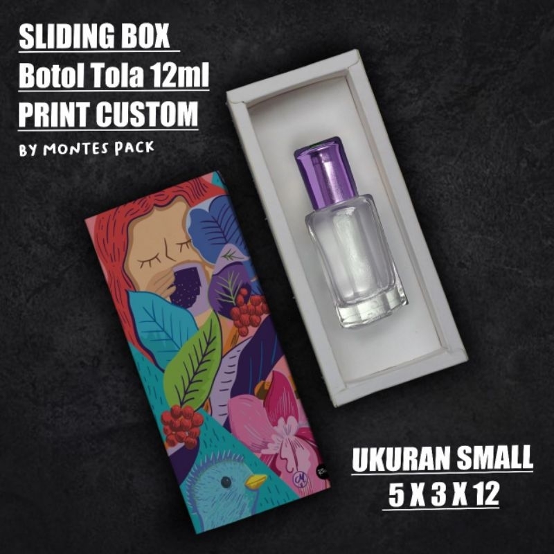 

CUSTOM SLIDE BOX MINI tola 12ml / Box tola 12ml PRINTING