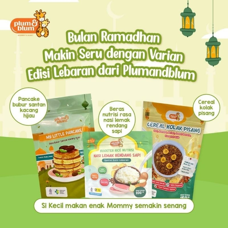 Plum &amp; Blum My Little Pancake Vanilla Belgian Chocolate 150 gram / Tepung Pancake MPASI Bayi Plumandblum / Plum and Blum