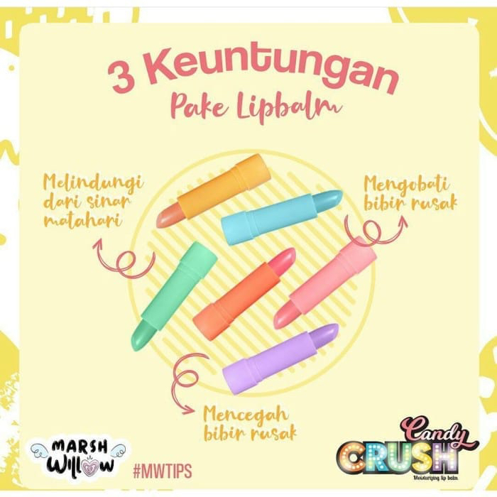 `ღ´ PHINKL `ღ´  Marswillow lip balm BY natasia wilona pelembab bibir lipbalm lipgloss moist anti kering pecah