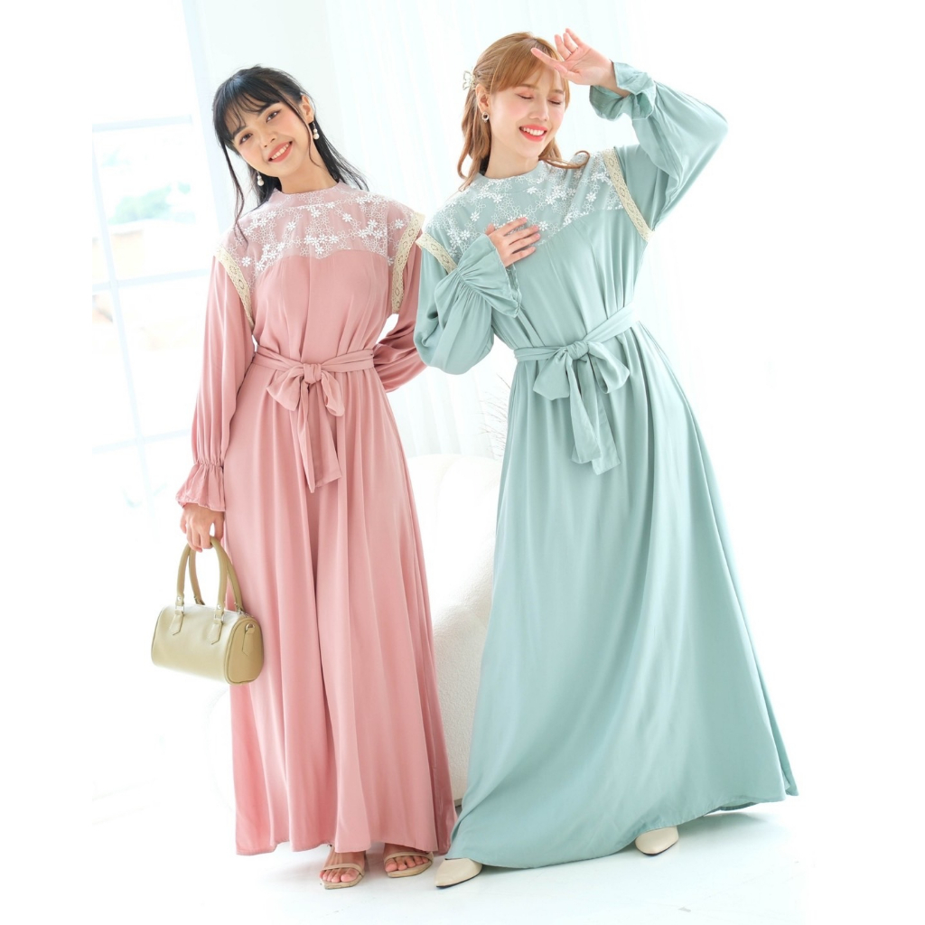 Myrubylicious ATRIA MAXI DRESS| DRESS | DRESS WANITA | DRESS BROCADE | BAJU MUSLIMAH