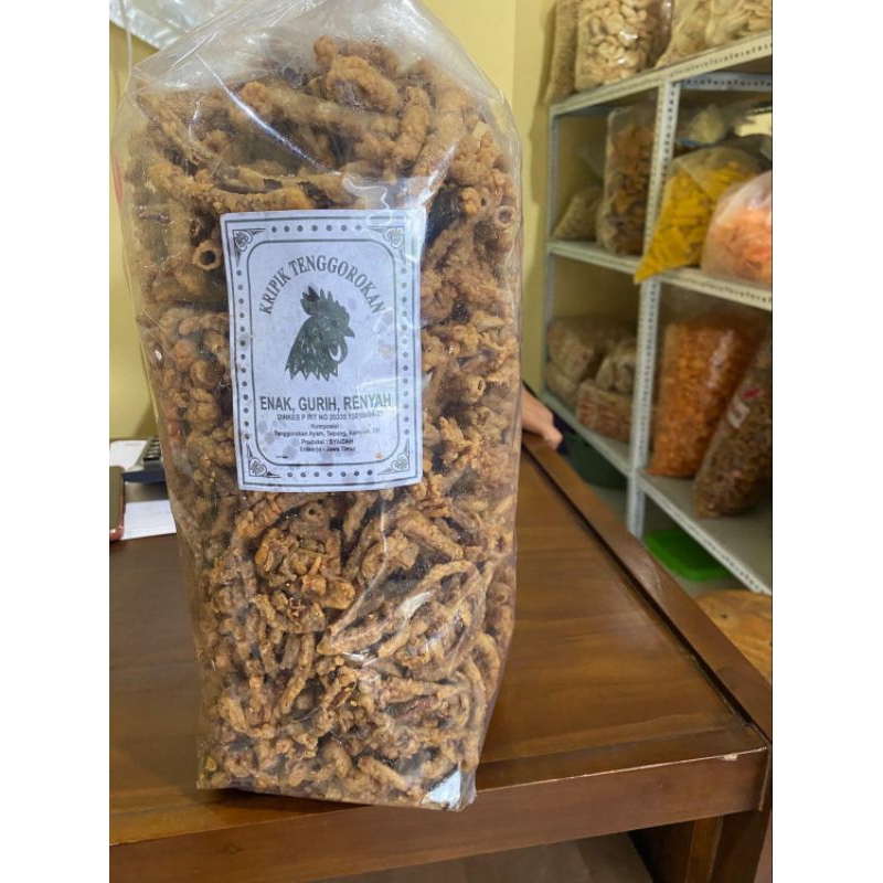 

READY STOCK KERIPIK TENGGOROKAN AYAM 1KG GROSIR