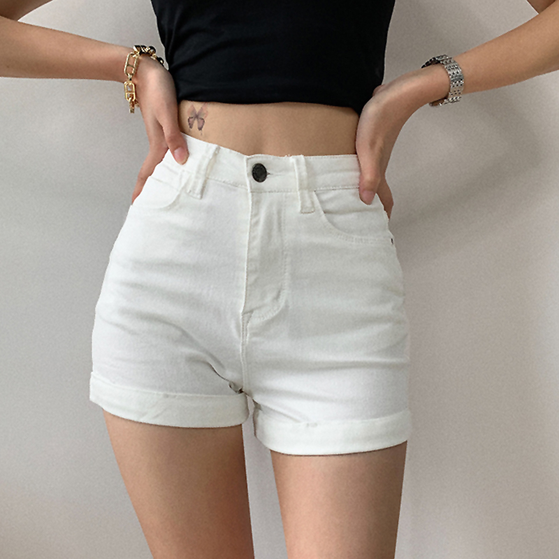 【Cewek_id】celana jeans pendek wanita hotpants highwaist cewek stretch denim korean kekinian 2023