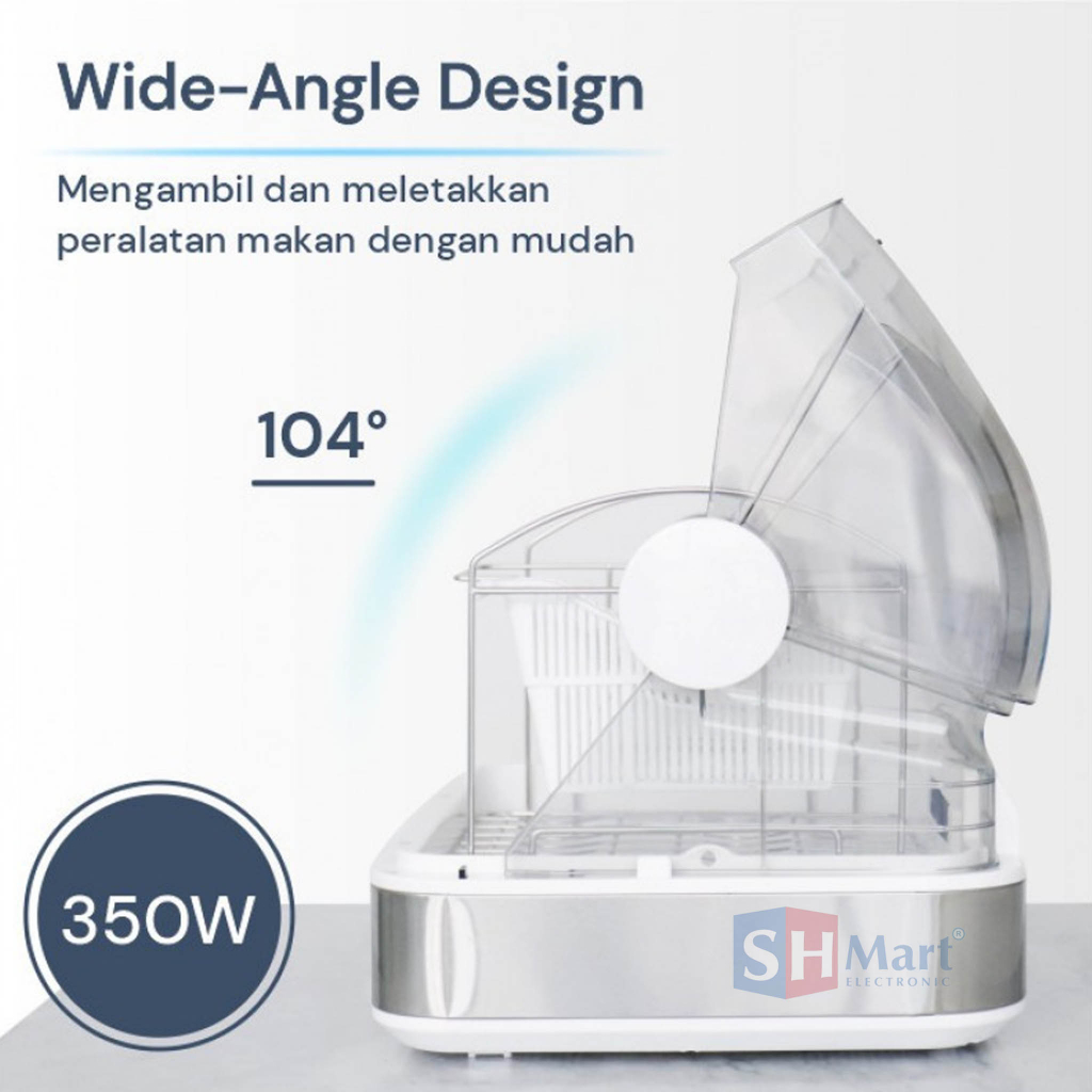 DISH DRYER NORGE 4 IN 1 TABLE TOP UV NG-DD48UV / NG-DD52UV STERIL PIRING BOTOL GARANSI RESMI