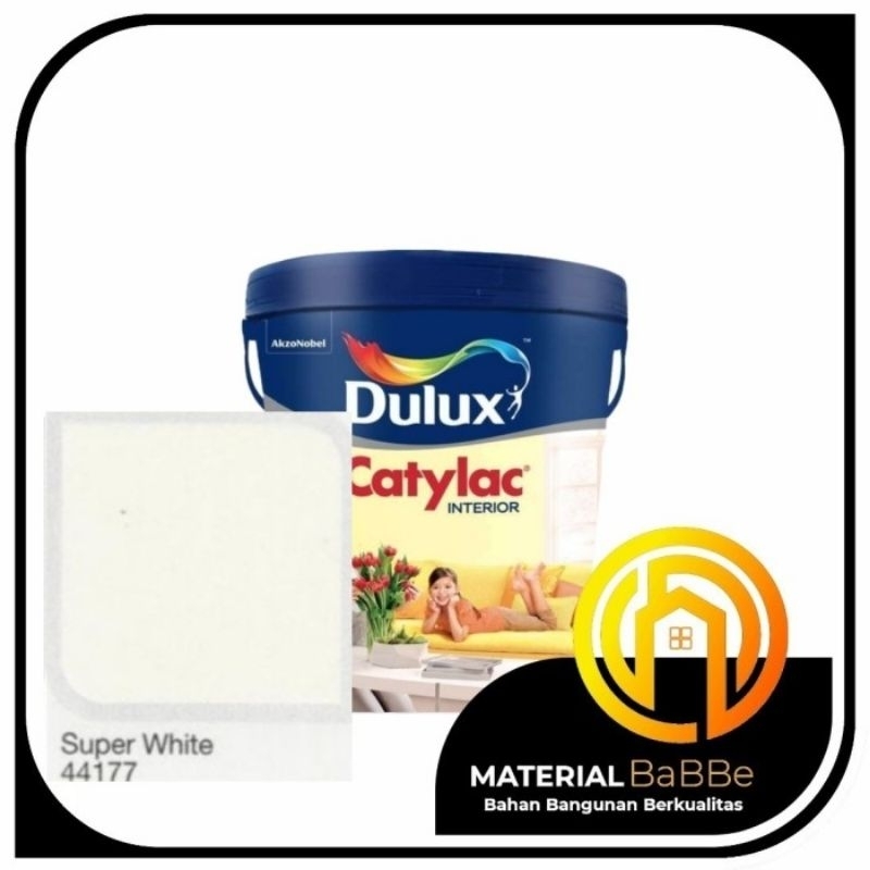 Dulux Catylac Interior Super White 44177 5 kg | Cat Dinding Dalam