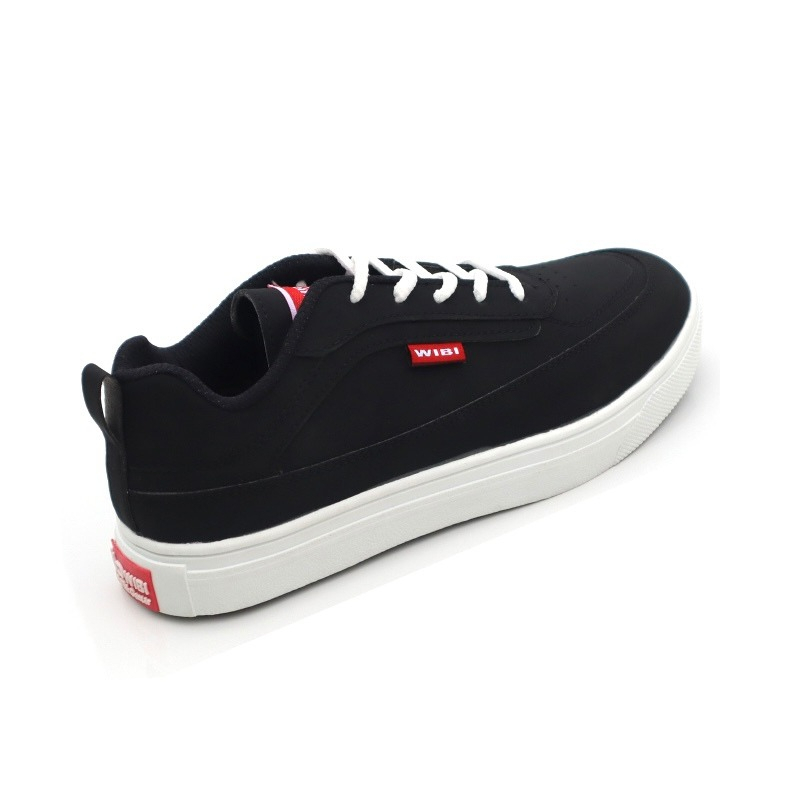 Sepatu Sneakers Tali Pria Casual Sekolah Kerja Sport Size 39-43 Hitam SP11